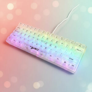 Przezroczysta klawiatura gamingowa RGB