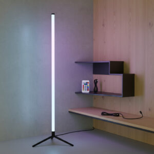 Narożna lampa podłogowa RGB