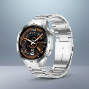 smartwatch meski-watch5-pro-gps-nfc-srebrna-bransoleta