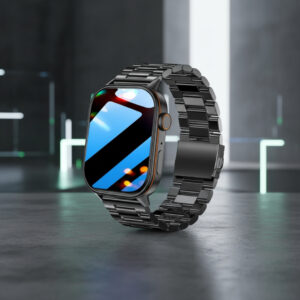 Stylowy czarny smartwatch z GPS