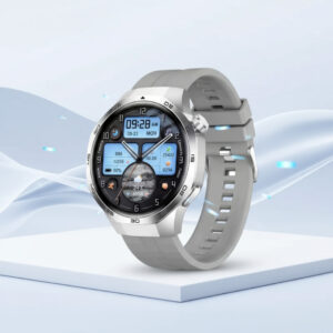 smartwatch meski watch 5-gps-nfc-srebrna-koperta-szary-pasek